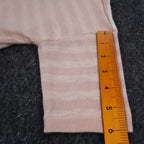 Hem & Thread Striped Knit Top Womens S/M Pink White Oversized Drop Shoulder NWT - take2supply