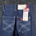 Vintage Clinchers Girls Jeans 8 Slim Blue Flare Leg USA Cotton NWT - take2supply