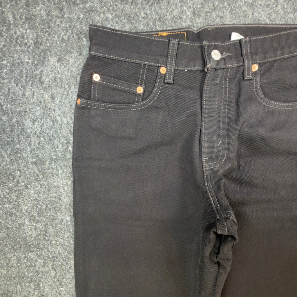 Levi's Vintage 90s 550 Relaxed Fit Jeans Mens 29x30 Black Denim NOS NWT - take2supply