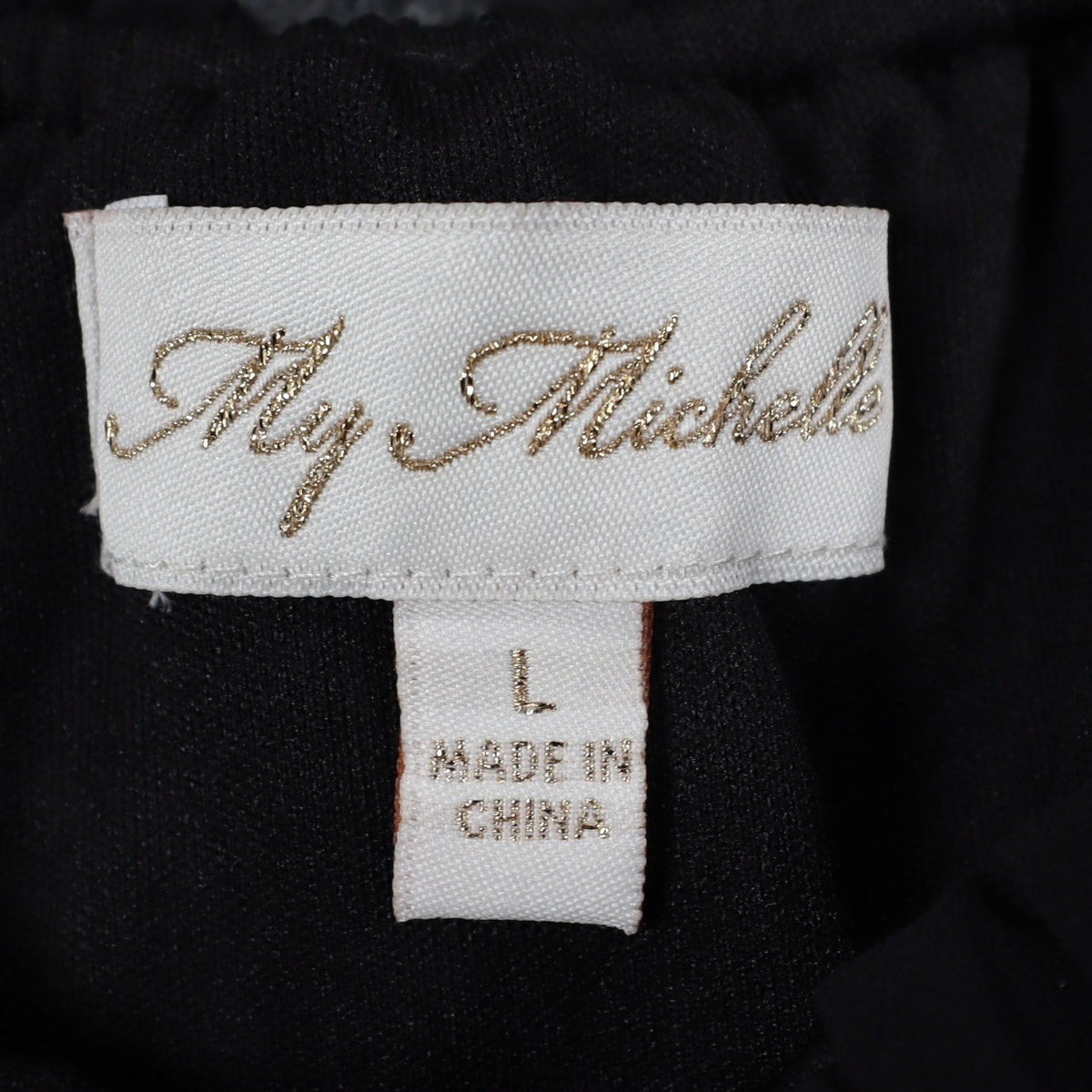 My Michelle Off Shoulder Blouse Womens Large Black Pleated Ruffle Smocked Top - take2supply