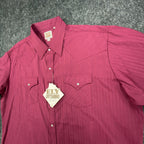 ELY CATTLEMAN Modern Western Shirt Mens XXL Burgundy Pearl Snap NWT - take2supply