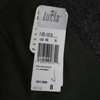 Lucia Trousers Womens Size 8 Y2K Cactus Green Stretch Pleated Straight Leg Pants - take2supply