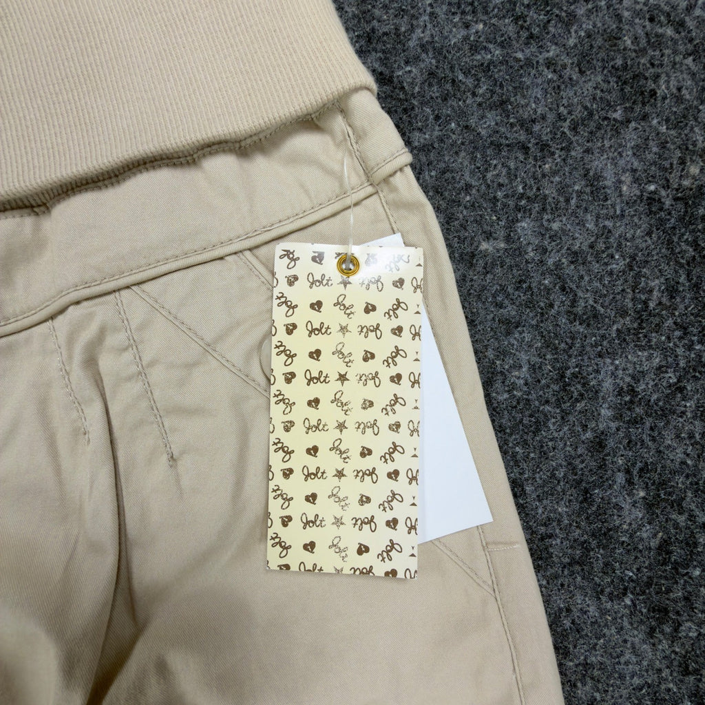 Jolt Y2K Bermuda Shorts Girls 12 Khaki Tan Cotton Stretch NWT New - take2supply