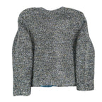 N Touch Skirt Suit Set Women 10 Teal Blue Multi Boucle Jacket & Midi Skirt NWT - take2supply