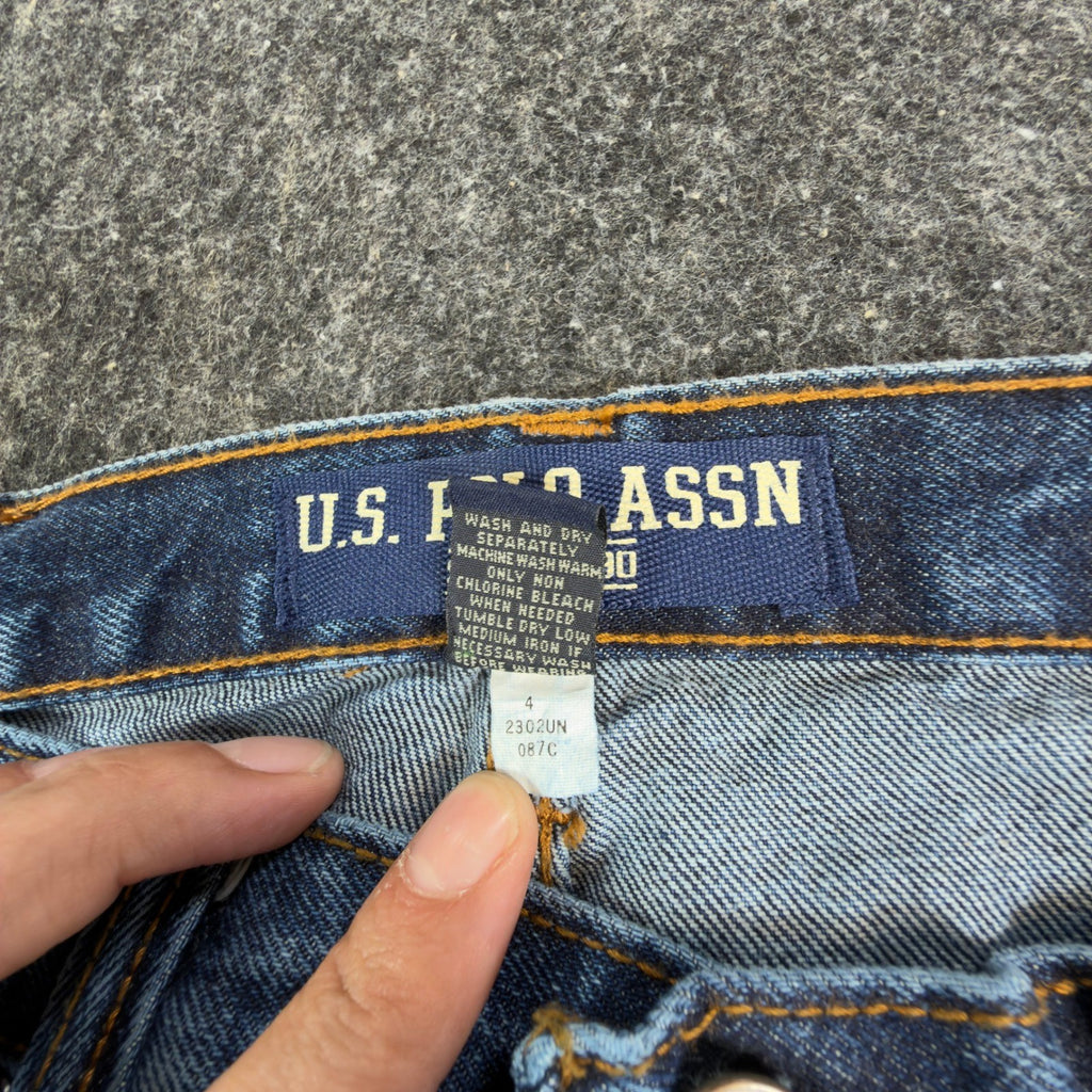 U.S. Polo Assn Carpenter Jeans Boys 14 Blue Cotton Easy Fit Utility NWT - take2supply