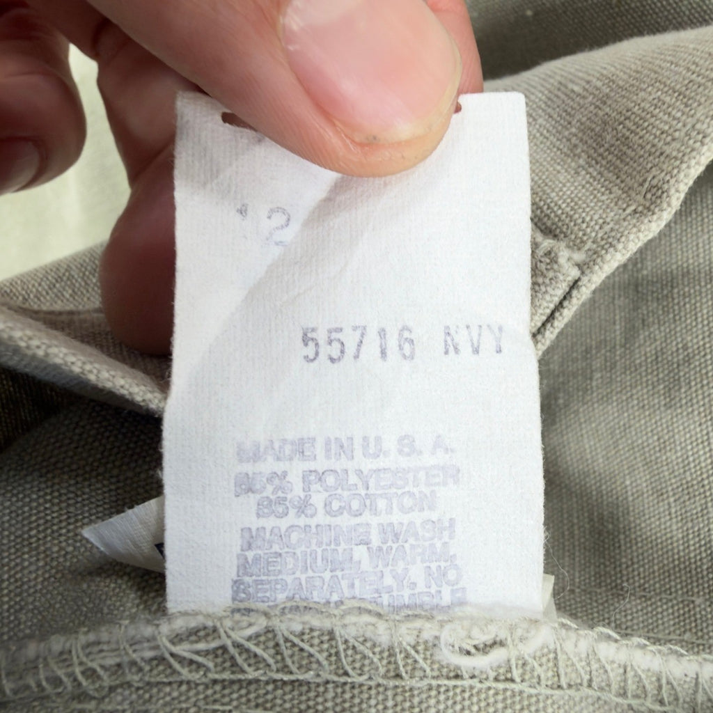 Dakota Vintage 70s Cargo Pants Boys 12 Olive Tan Cotton NWT USA Made Deadstock - take2supply