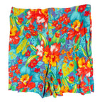 That's Me! Vintage 90s Hawaiian Tropical Shorts Womens 9/10 Cotton Floral NOS - take2supply