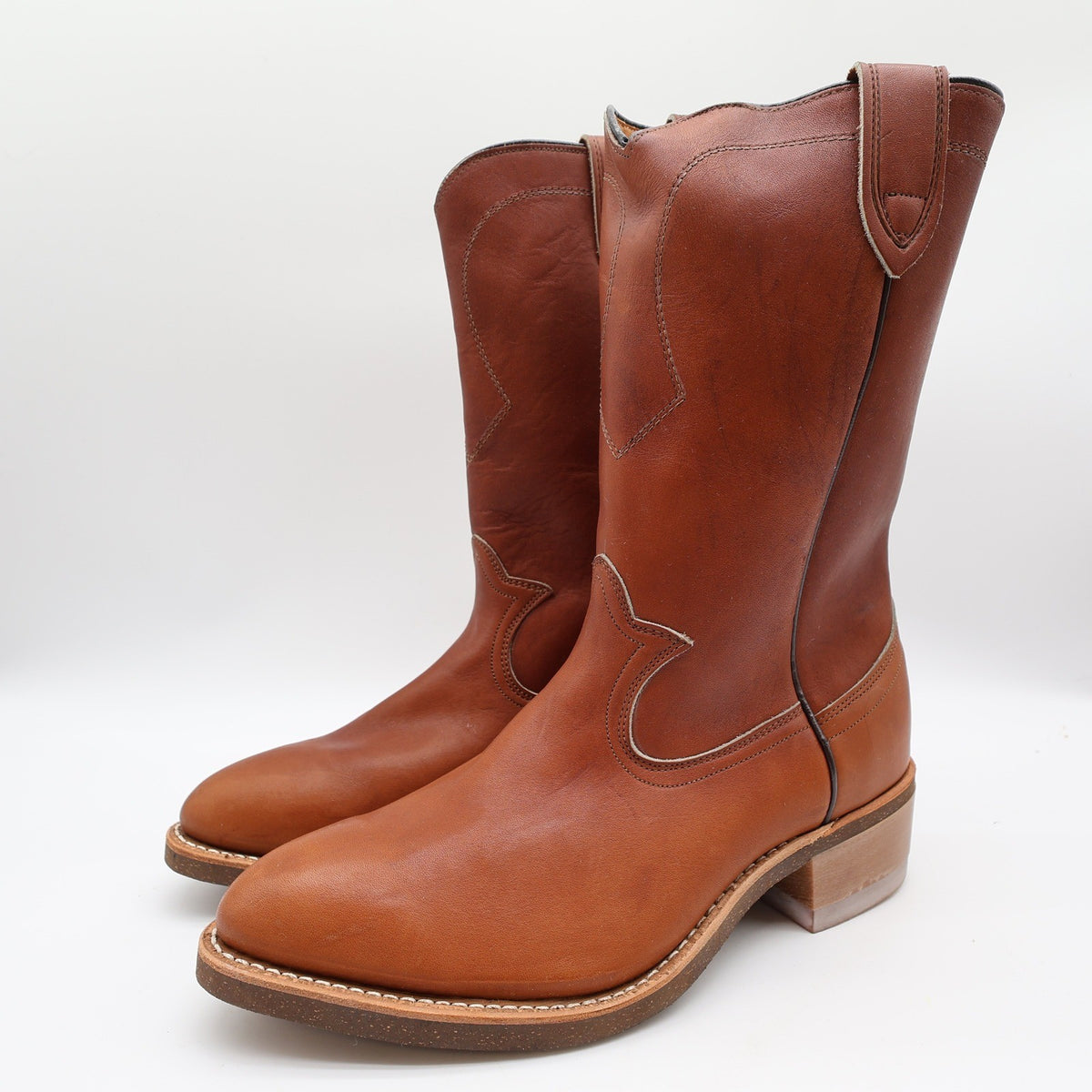 Laredo Vintage Western Boots Mens 9EE Brown Leather Deadstock NWT - take2supply