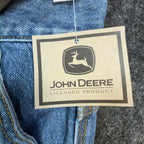 John Deere Carpenter Shorts Kids Size 16 Stone Wash Denim Blue Cotton NWT - take2supply