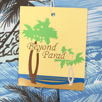 Beyond Paradise Hawaiian Shirt Mens XL Blue Tropical Palm Tree Cotton Blend NWT - take2supply