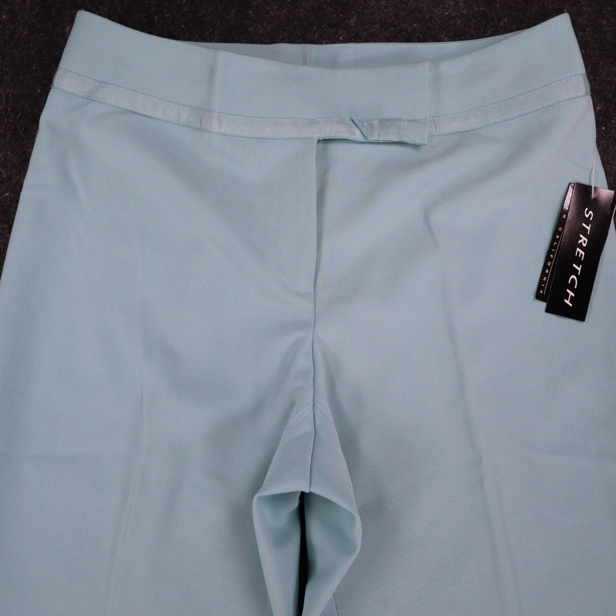 AGB Byer California Dress Pants Womens 10 Y2K Aqua Blue Stretch Wide Leg Flare - take2supply