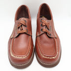 Wrangler Boat Shoes Mens 7.5M Vintage Brown Leather Moc Toe New In Box - take2supply