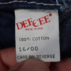 Dee Cee Rappers Jeans Womens 16 Regular Vintage Deadstock Blue Cotton USA Made - take2supply