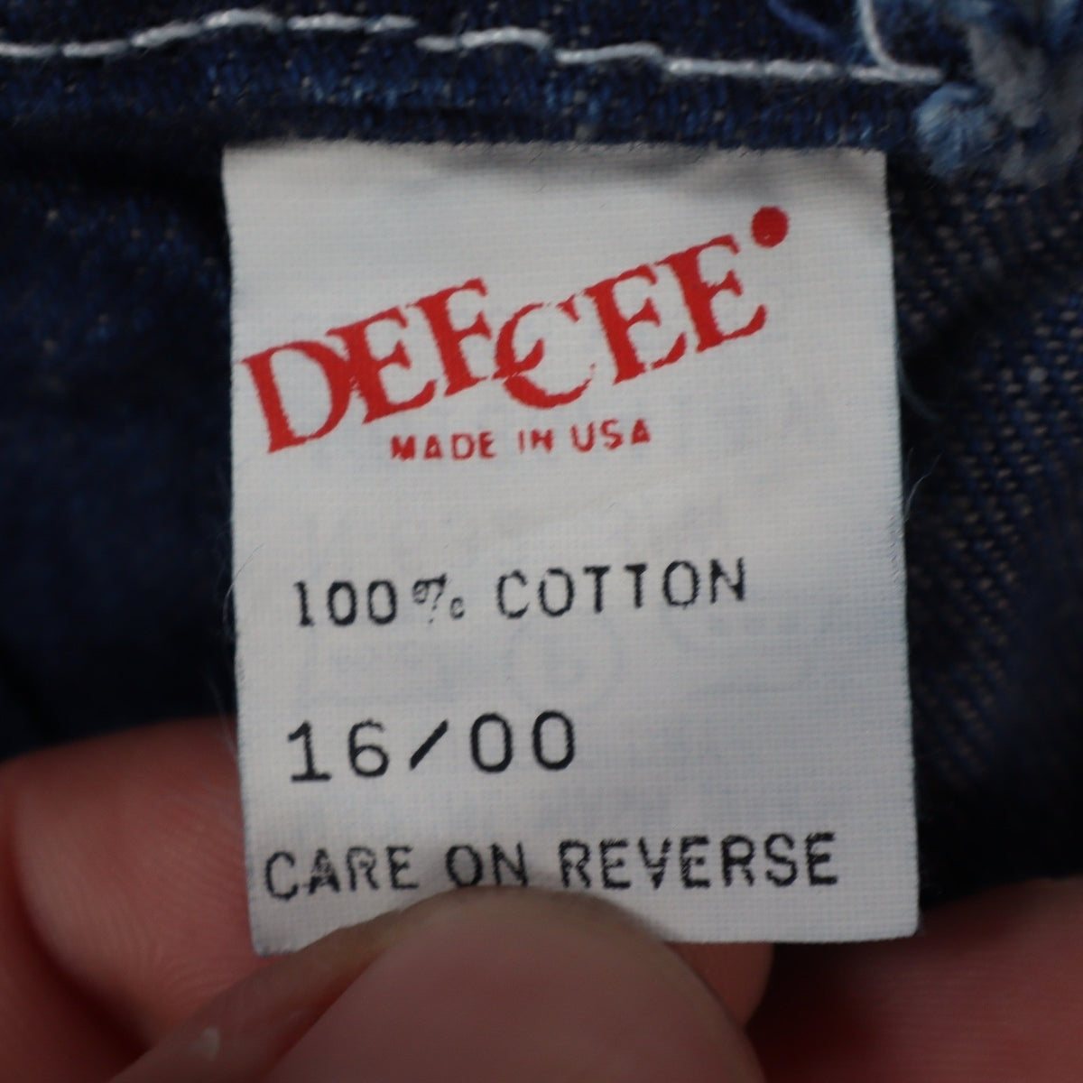 Dee Cee Rappers Jeans Womens 16 Regular Vintage Deadstock Blue Cotton USA Made - take2supply
