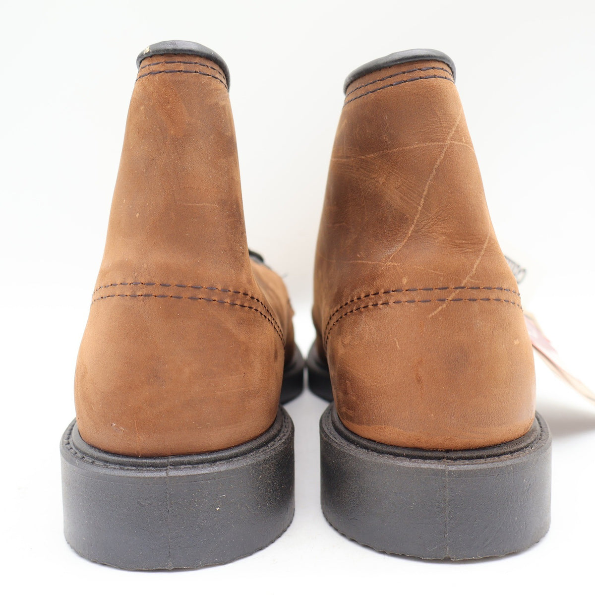 Walker Work Boots Mens 10 D Vintage Made in USA Brown Leather Lace Up 685 NEW - take2supply