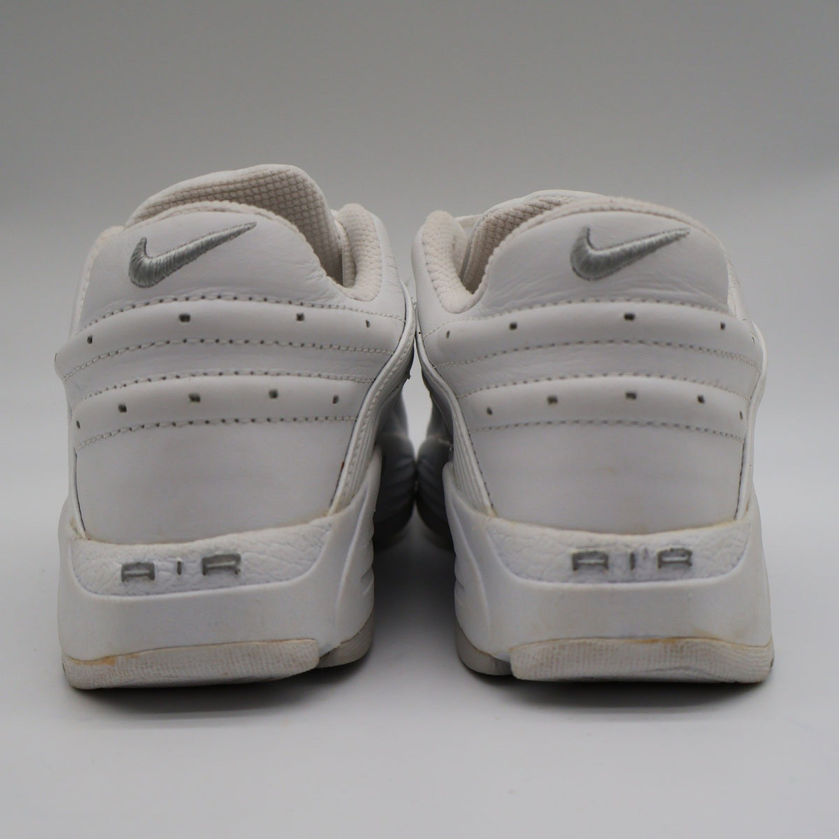 Nike Air Trainer Deluxe Womens 5.5 Vintage 2002 White Silver Leather 302853-101 - take2supply