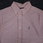 A Fox Shirt Kids 5 Vintage Pink Cotton Short Sleeve Duck Embroidery USA New - take2supply