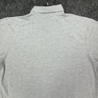 Harriton Long Sleeve Polo Mens XL Gray Cotton Blend M265L New No Tags - take2supply