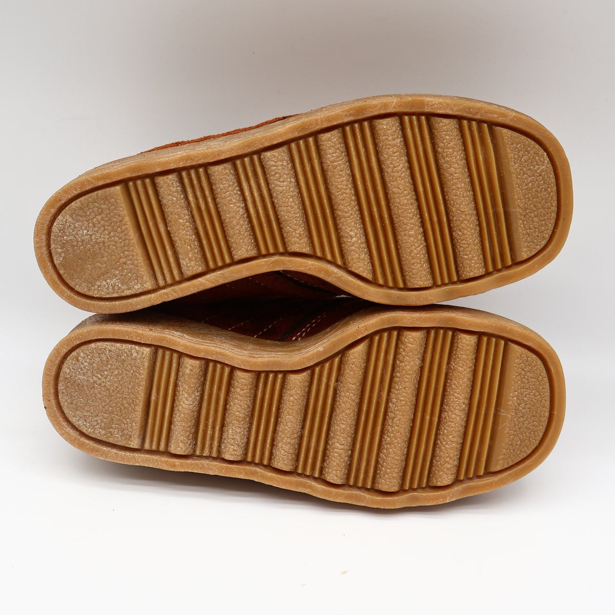 Walker Suede Oxford Shoes Mens 12.5D Vintage Deadstock Rust Brown Gum Sole 2646 - take2supply