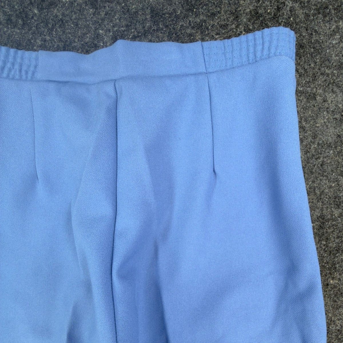 Donnkenny 80s Vintage Slacks Women 10 Blue Poly Visa Stretch High Waist NWT USA - take2supply