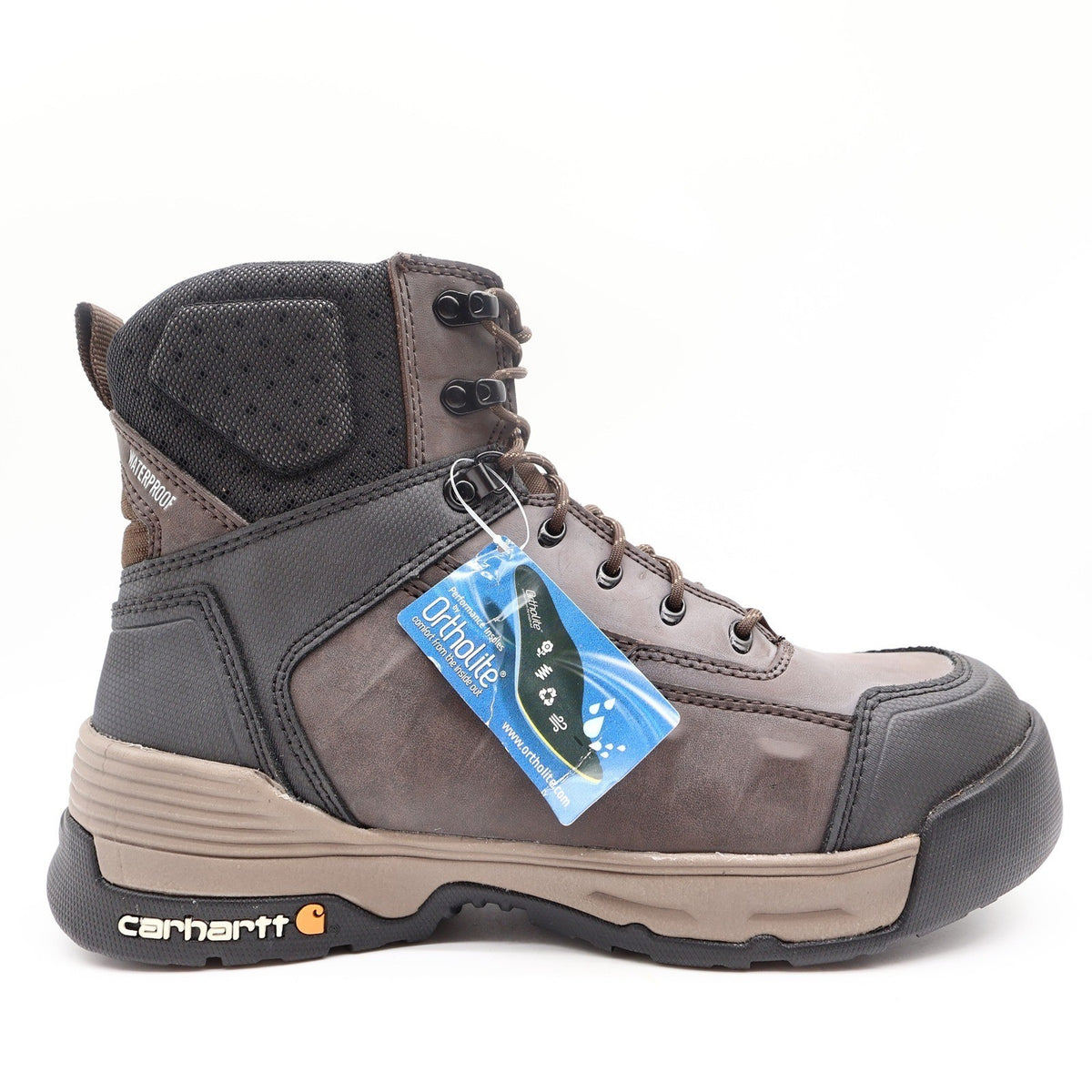 Carhartt 6 Force Soft Toe Work Boots Mens 11 Brown Leather Waterproof NWT - take2supply