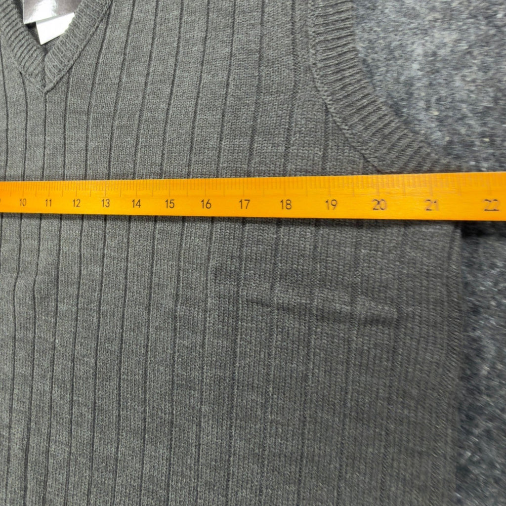 D'Avila Vintage Y2K Sweater Vest Mens Medium Gray Acrylic NWT C528 - take2supply