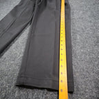 Lee Tapered Leg Pants Womens 16 L Black Smart Fabric Side Elastic Pleated C863 - take2supply