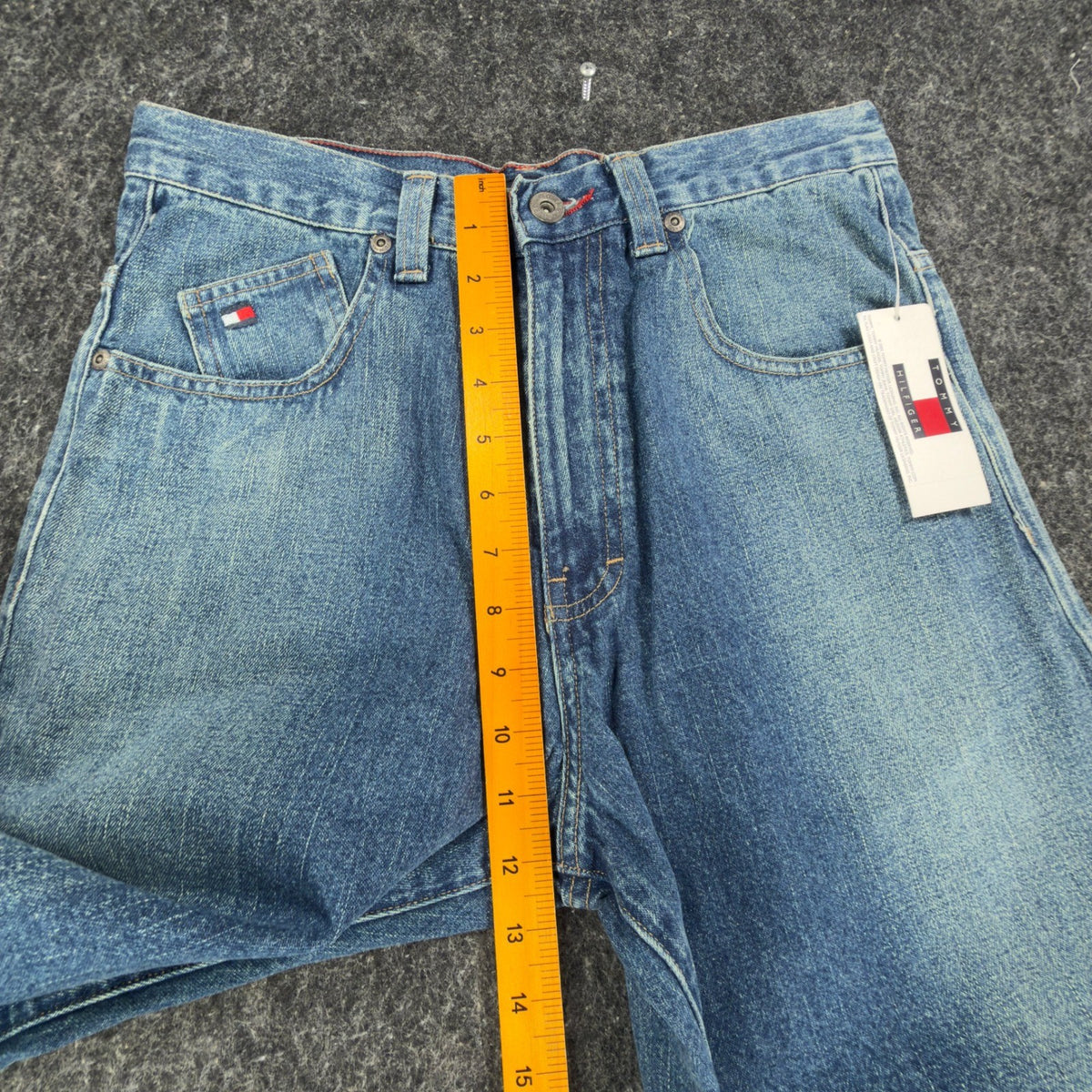 Tommy Hilfiger Y2K Slouch Fit Jeans Boy 16 Blue Cotton Deadstock NWT - take2supply