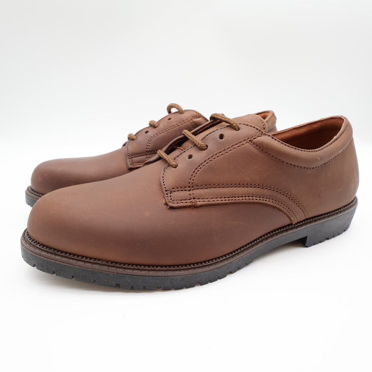 Nunn Bush Oxford Shoes Mens 9 M Brown Leather Lug Sole Lace Up 83884-02 New - take2supply