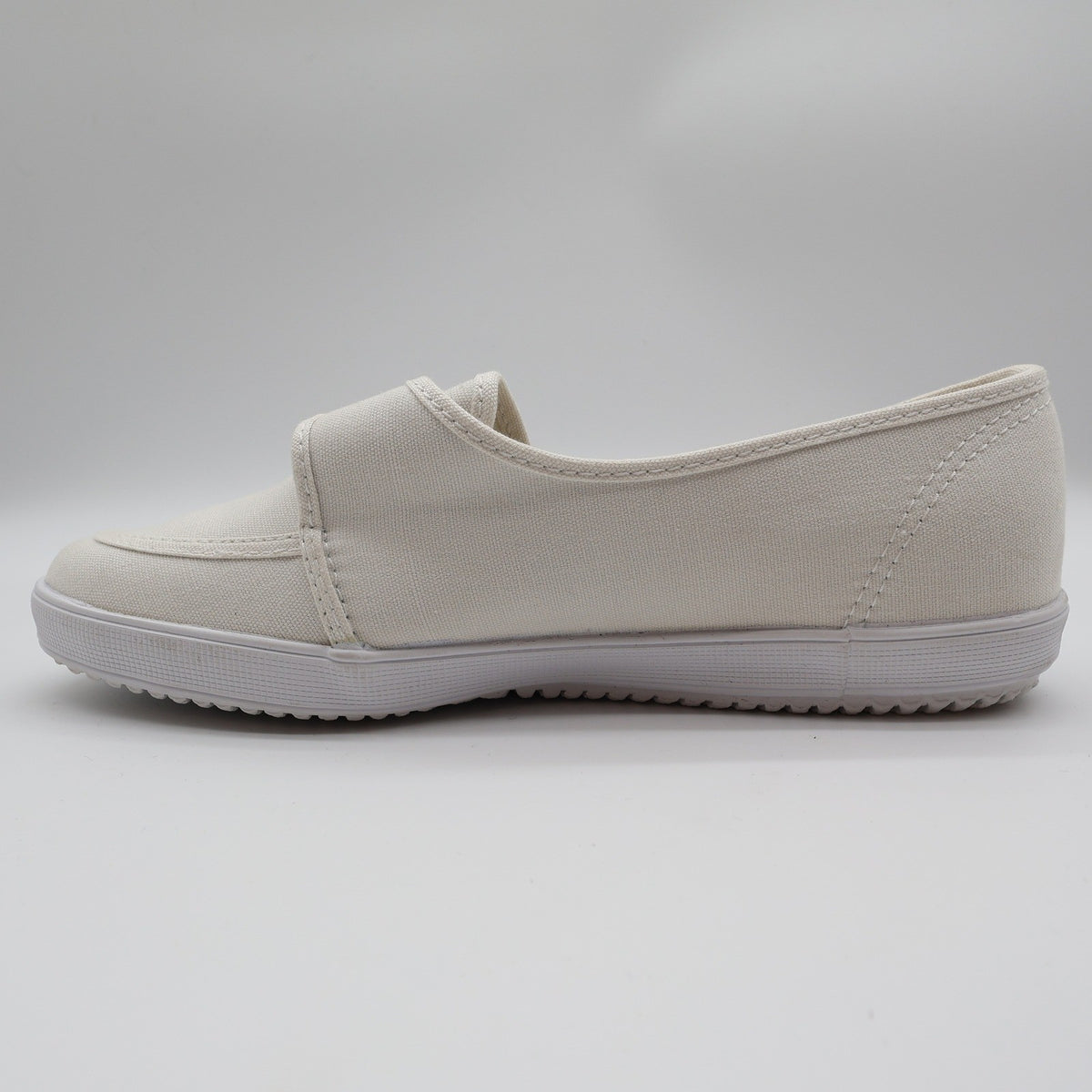 Grasshoppers Skipjack II White Canvas Shoes Womens 7.5 W Wide Hook Loop EF20000 - take2supply