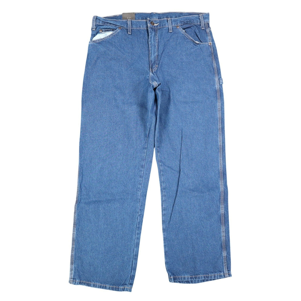 Dickies Carpenter Jeans Mens 36x30 Relaxed Fit Indigo Blue Cotton Workwear NWT - take2supply