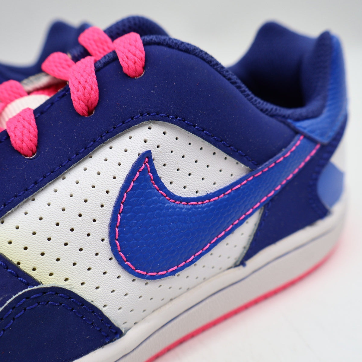 Nike Son of Force PS Size 13C 2014 White Cobalt Pink Low Top Sneakers 616497-103 - take2supply