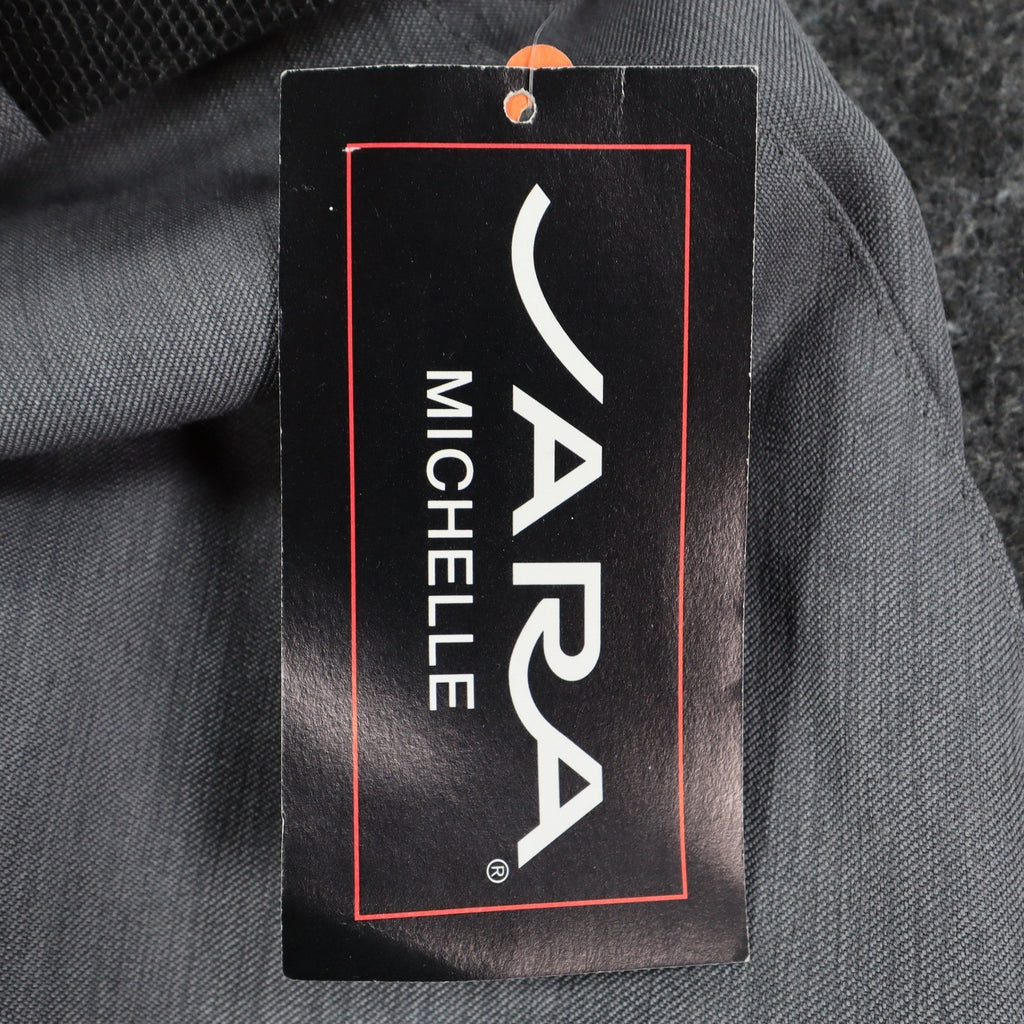 Sara Michelle Pants Womens 18 Gray Belted High Rise Dress Trousers USA NWT NOS - take2supply