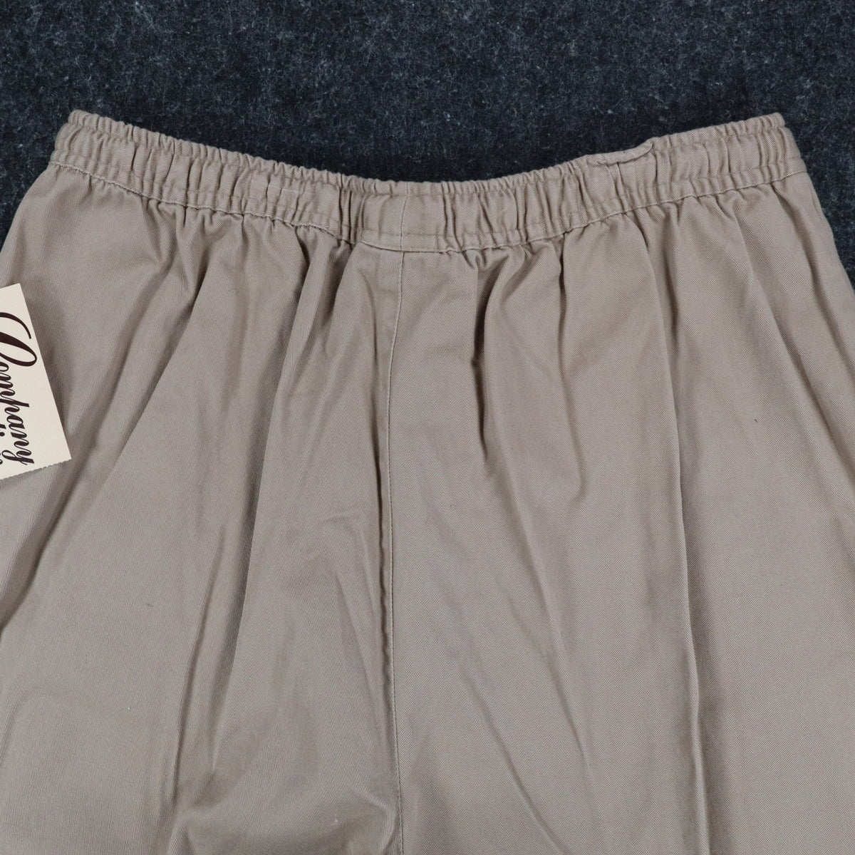 Company Collection Shorts Womens 12 Vintage 90s Khaki Cotton Twill Elastic Waist - take2supply