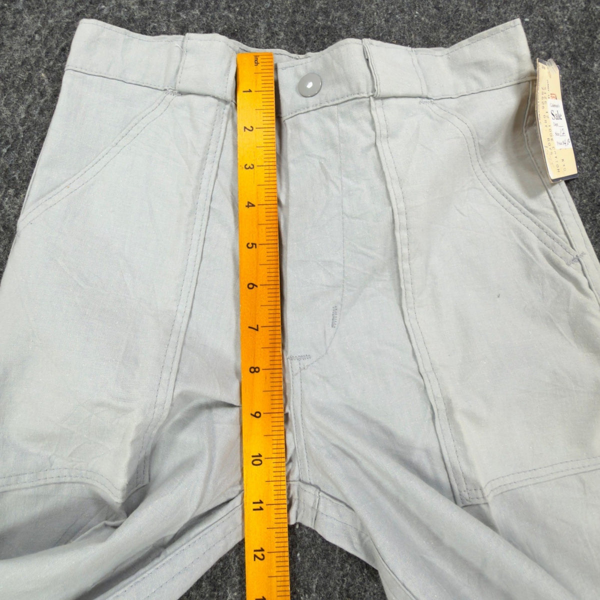 Dakota Vintage 70s Work Pants Boys 12 Gray Cotton Deadstock NWT USA Union Made - take2supply