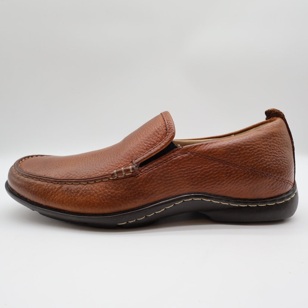Hush Puppies GT Mens Size 9 Red Brown Leather Slip On Loafers H12466 Bounce - take2supply