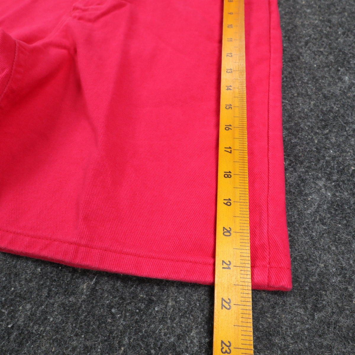 Lee Relaxed Fit Shorts Womens 14 M Vintage 90s Poppy Red Cotton Made in USA NWT - take2supply