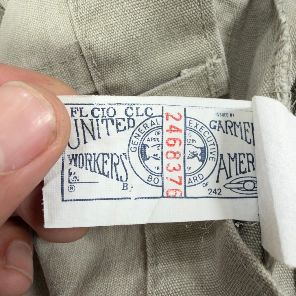 Dakota Vintage 70s Cargo Pants Boys 12 Olive Tan Cotton NWT USA Made Deadstock - take2supply