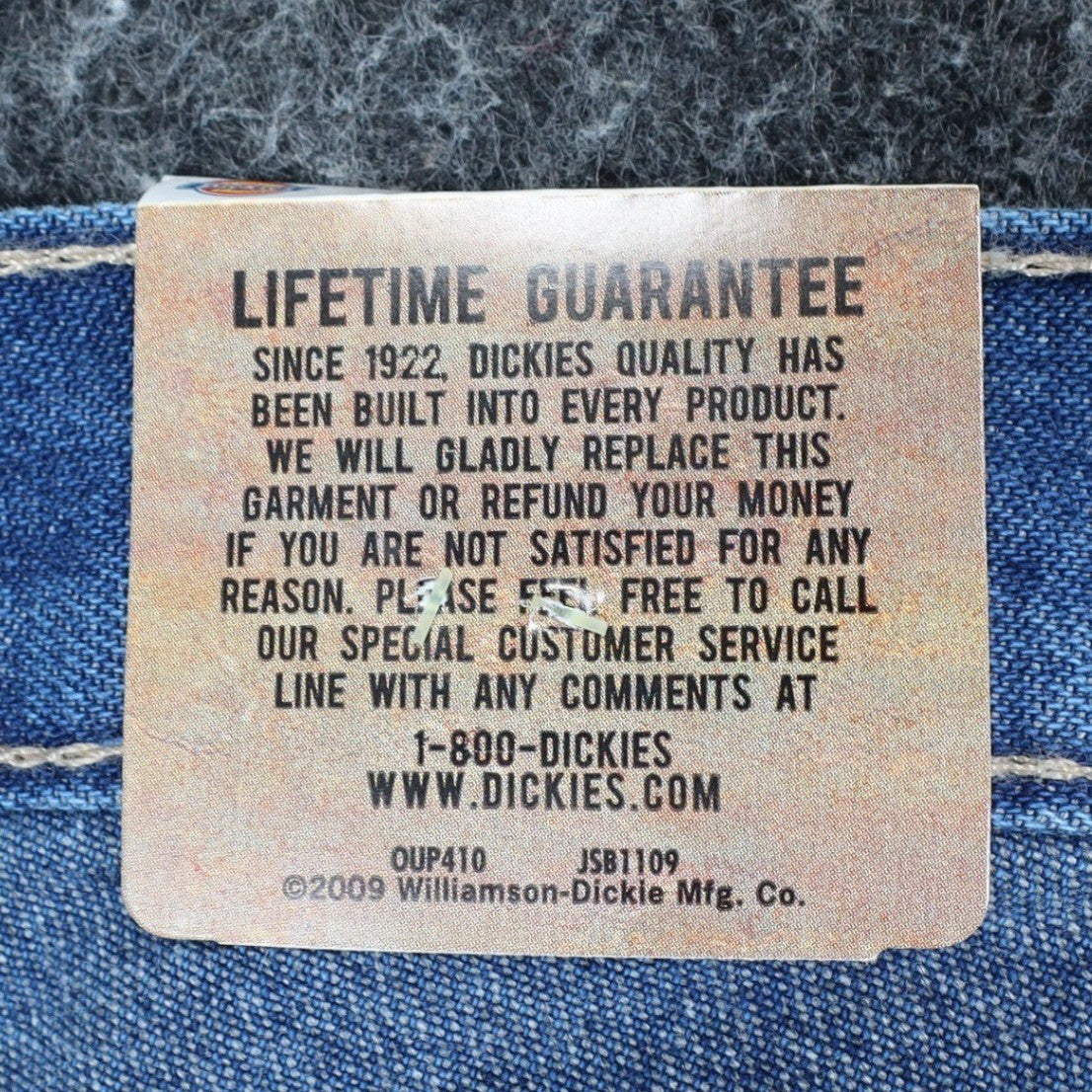 Dickies Carpenter Jeans Mens 33x30 Relaxed Fit Blue Denim Workwear 19294SNB NWT - take2supply