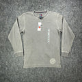 Tommy Hilfiger Y2K Henley Shirt Boy L Gray Cotton Long Sleeve NWT C467 - take2supply