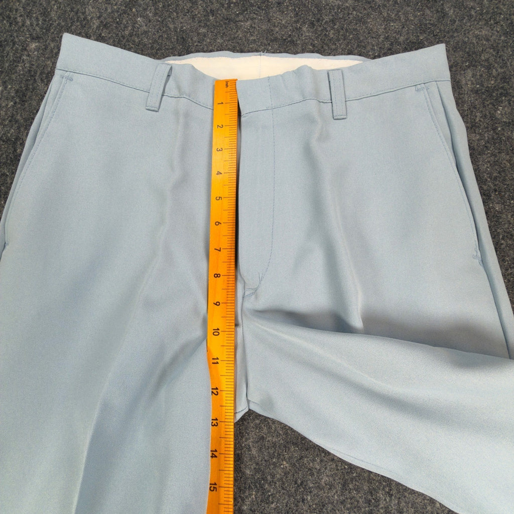 Dee Cee Vintage 70s Dress Pants Mens 32x32 Light Blue Slacks USA NOS NWT - take2supply