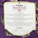 Wrangler Rugged Wear Leaf Print Shirt Mens M Purple Cotton NWT R960LLV - take2supply