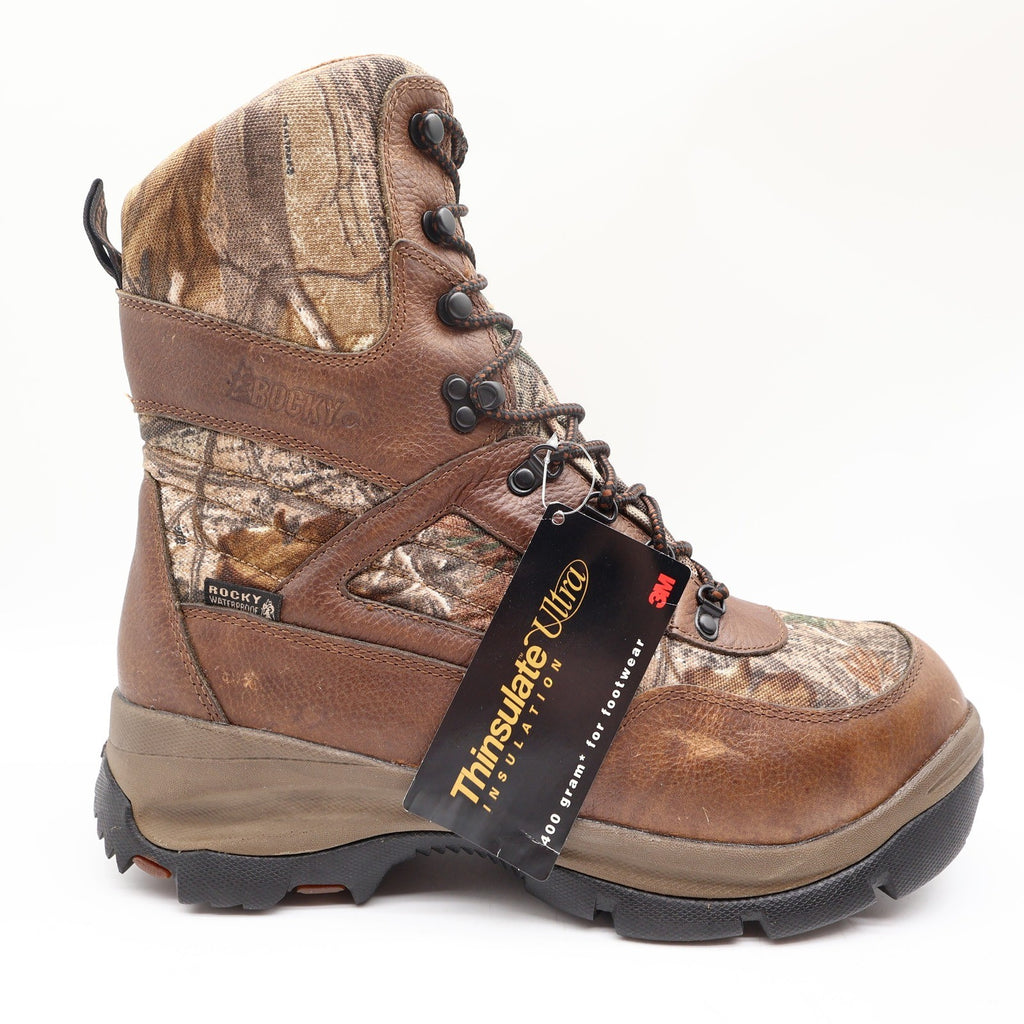 Rocky ErgoTuff Boots Mens 10M Camo 400g Thinsulate Waterproof FQ0004764 NIB - take2supply
