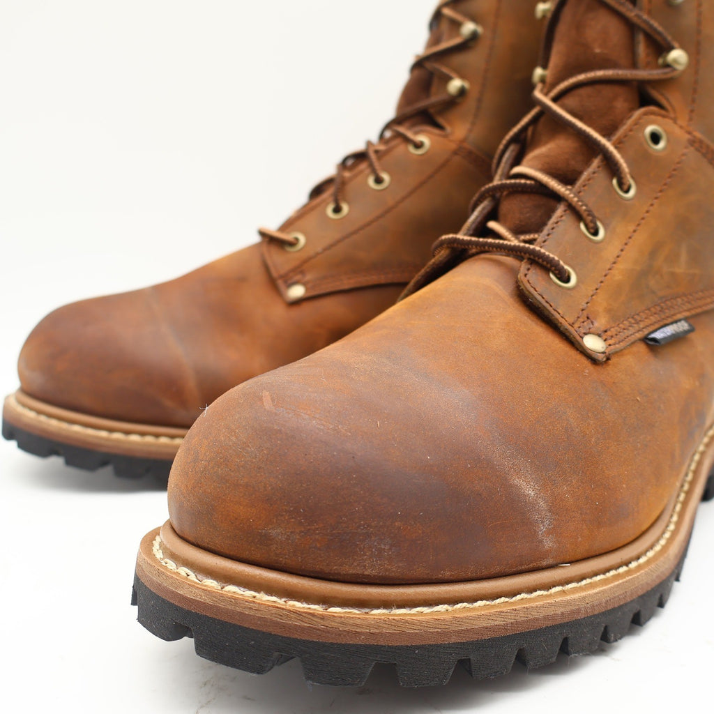 Carolina Logger Work Boots Mens 13 2E Brown Leather Waterproof EH CA4821 600g - take2supply