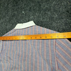 Fancy Free Vintage 70s Striped Blouse Girls 7 Blue Red White NWT - take2supply