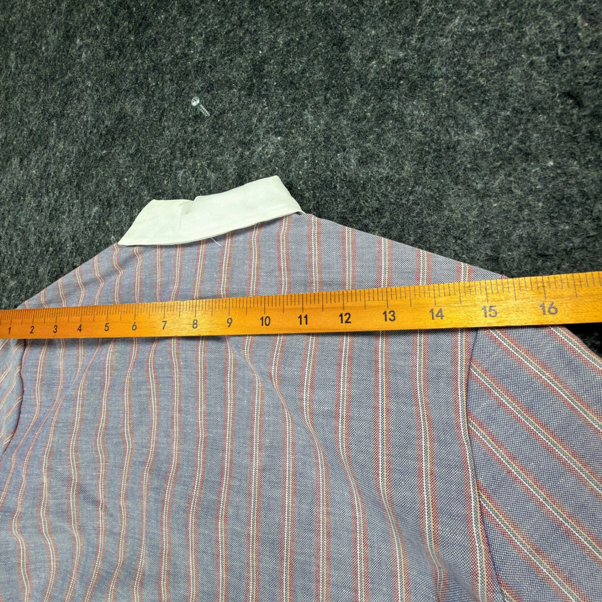 Fancy Free Vintage 70s Striped Blouse Girls 7 Blue Red White NWT - take2supply