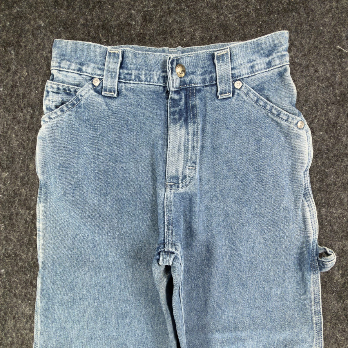 Lee 90s Vintage Wide Leg Carpenter Jeans Boys 9 Reg Blue Retro Stone NWT C549 - take2supply