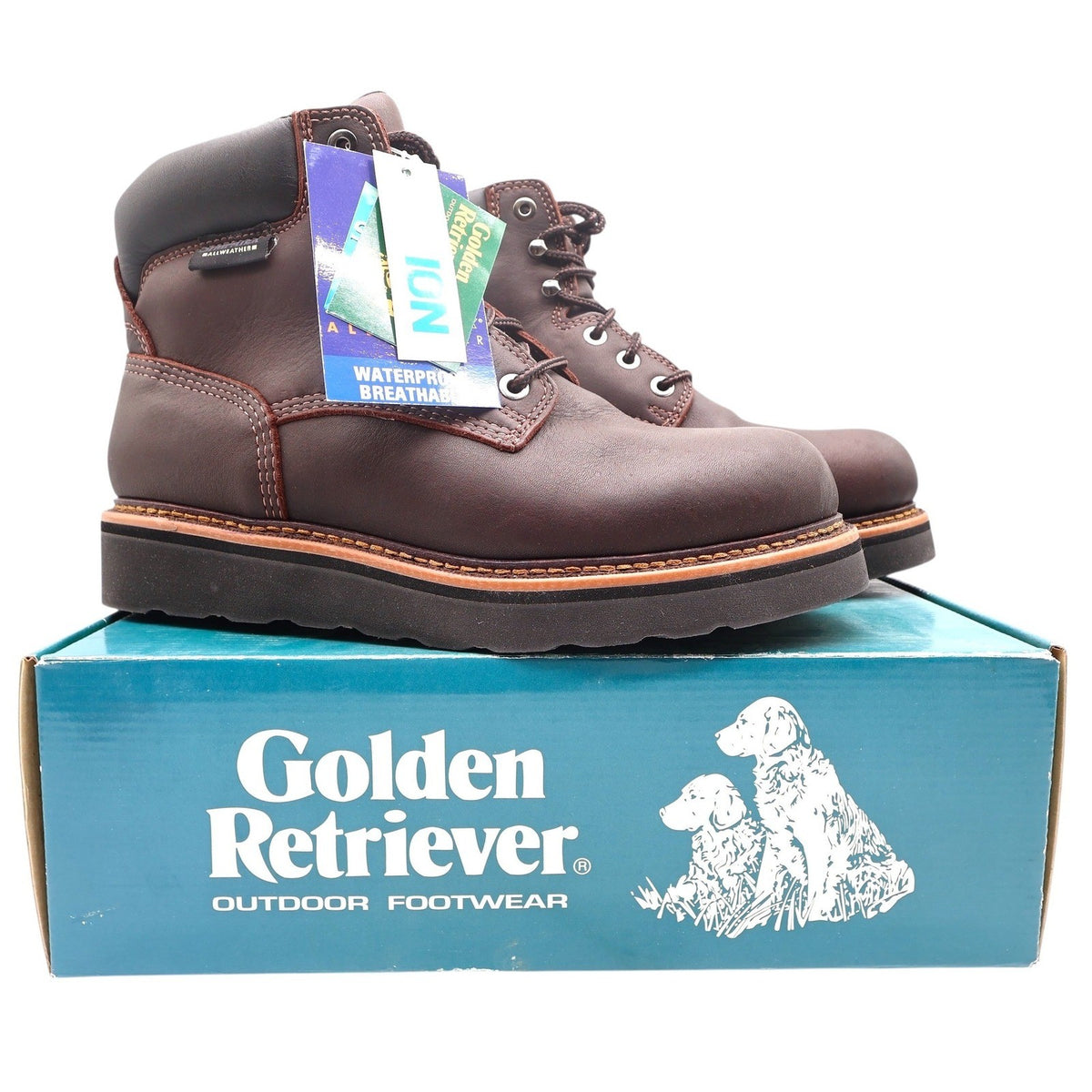 Golden Retriever 2901 Boots Mens 11 M Dark Brown Leather NWT Vintage Deadstock - take2supply