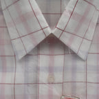 Mark VII Dress Shirt Mens 16 32/33 Vintage Deadstock White Red Blue Plaid - take2supply