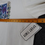 Sport Timer Floral Polo Shirt Womens XL Vintage 90s Cream Made in USA NEW - take2supply